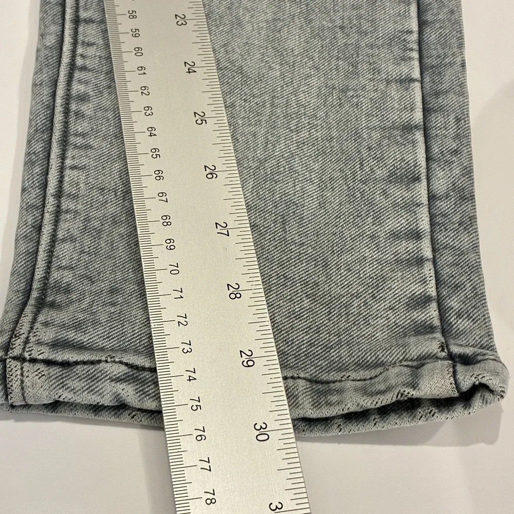Superdry Vintage Superset Hightek Gray Acid Wash Jeans 32x30 Y2K Orange Tab
